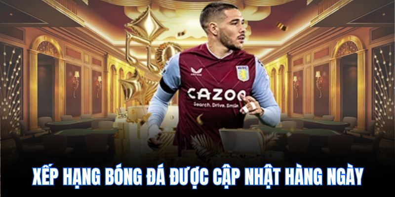 Xếp hạng bóng đá được cập nhật hàng ngày